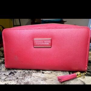 Forever Young Originally From Korea Red Gold Wallet Billfold Beautifully unique